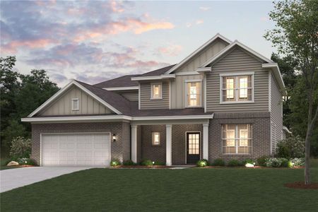 New construction Single-Family house 6685 Dusk Street, Dawsonville, GA 30534 Hemlock- photo 0