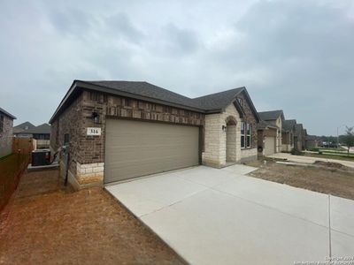 New construction Single-Family house 316 Sonata Canyon, Spring Branch, TX 78070 Leander Homeplan- photo 1 1
