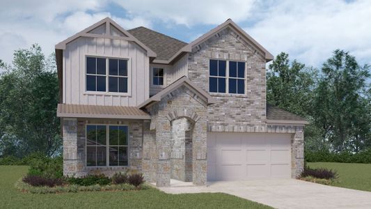 New construction Single-Family house The Lincoln II, 2140 Ghost Rider Court, Leander, TX 78641 - photo