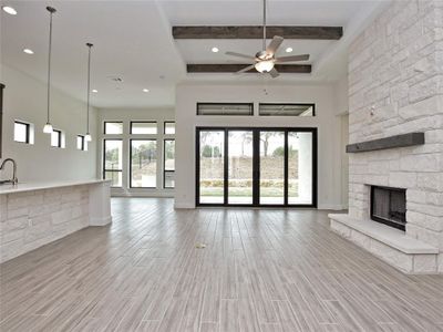 New construction Single-Family house 19613 Tranquility Falls Path, Jonestown, TX 78645 Brentwood- photo 5 5