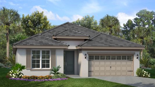 New construction Single-Family house 2442 Wise River Lane, Zephyrhills, FL 33541 Hampton II- photo 0