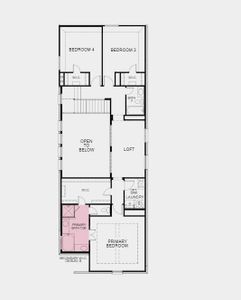 Structural options added include: Sliding door unit in family room, freestanding tub in owner's bath and standing shower in secondary bath.