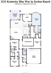 New construction Single-Family house 3223 Kentucky Blue, Fulshear, TX 77423 Oxford Plan- photo