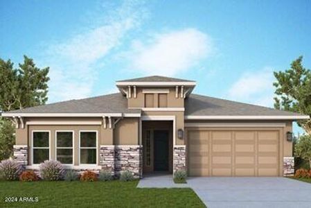 New construction Single-Family house 21389 W Hillcrest Boulevard, Buckeye, AZ 85396 The Wonderment- photo 0