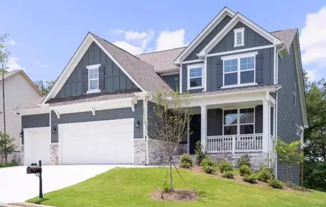 New construction Single-Family house 159 Grand Meadows Drive, Hoschton, GA 30548 The Ash B at Wehunt Meadows- photo 1 1