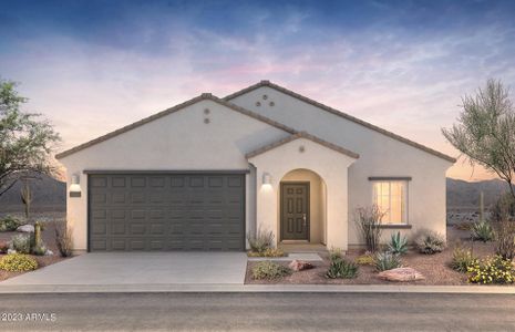 New construction Single-Family house 43688 W Cypress Lane, Maricopa, AZ 85138 Lantana- photo 0