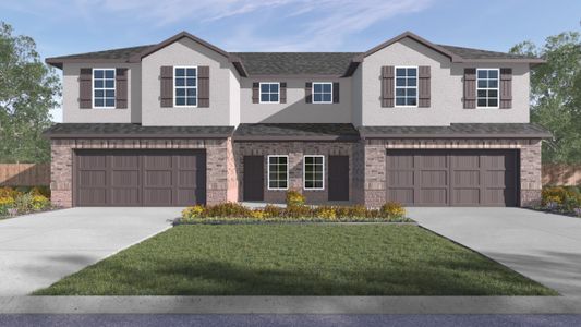 New construction Duplex house 14805-B Grey Ghost Way, Manor, TX 78653 The Cypress- photo