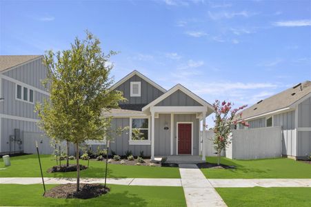 New construction Single-Family house 121 Bluestem Dr., Elgin, TX 78621 Harvest Ridge 1548- photo 0