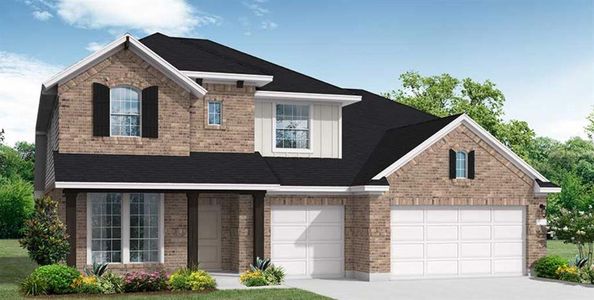 New construction Single-Family house 404 Hollister, Liberty Hill, TX 78642 Logan II (3377-CM-50)- photo 0
