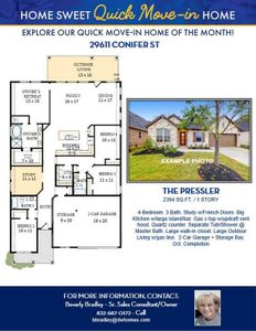 New construction Single-Family house 29611 Conifer Street, Tomball, TX 77375 The Pressler- photo 1 1
