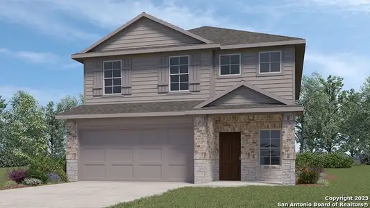 New construction Single-Family house 113 Legendary Trail Loop, Floresville, TX 78114 Madison - photo 0