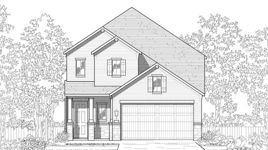 New construction Single-Family house 237 Dycus Bend, Liberty Hill, TX 78642 Everett Plan- photo 0