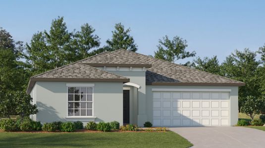 New construction Single-Family house 13037 Garnet Raspberry Ave, Wimauma, FL 33598 Hartford II- photo 0