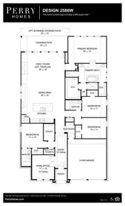 New construction Single-Family house 4226 Capstone, Midlothian, TX 76065 Design 2586W- photo