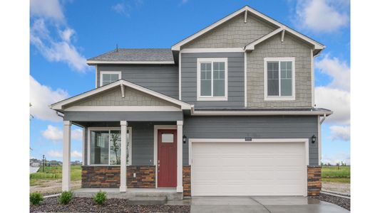 New construction Single-Family house 1847 Pinnacle Ave, Lochbuie, CO 80603 Bellamy- photo 0