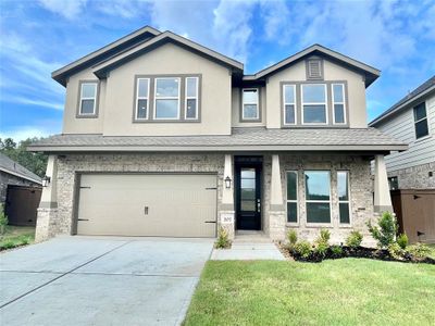 New construction Single-Family house 28809 Escarpment Trail Court, New Caney, TX 77357 Thornton- photo 0