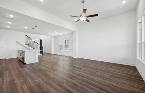 Spacious gathering room *real home pictured