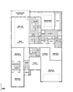 New construction Single-Family house 3208 Little Bluestem Road, Celina, TX 75009 Plan 1688- photo 1 1
