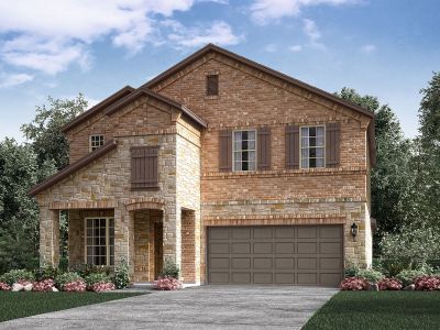 New construction Single-Family house The Somerville (3L16), 8318 Treetop Heights Drive, Mont Belvieu, TX 77523 - photo