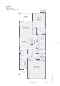 First Story Floor Plan Model 307