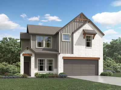 New construction Single-Family house 104 Stellers Swoop Swoop, Cedar Creek, TX 78612 The Channing (850)- photo 0