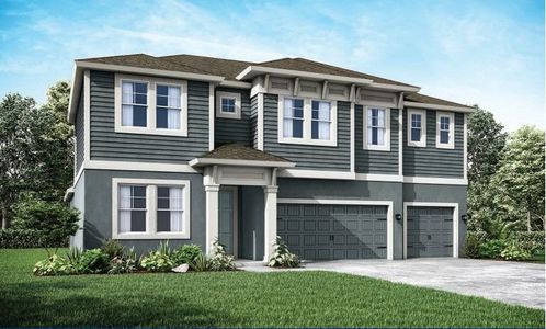 Sebastian new home plan west indies elevation exterior at River Pointe by William Ryan Homes Tampa