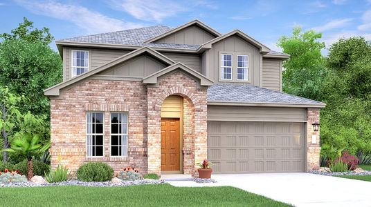 New construction Single-Family house 4221 Rimrock Rose Lane, Georgetown, TX 78628 Brock- photo 0 0