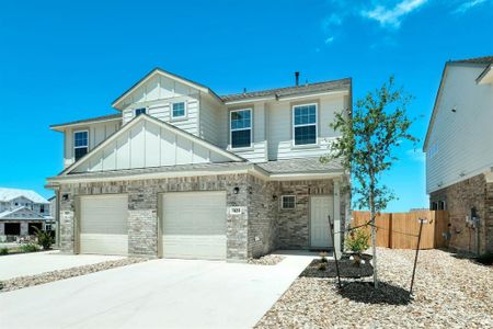 New construction Townhouse house 303 Alamar Knot Way, Georgetown, TX 78626 - photo 0 0