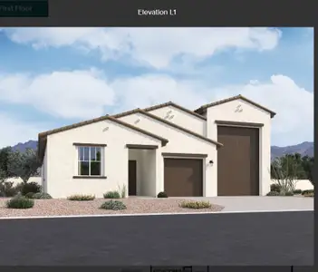 New construction Single-Family house 47303 West Cansados Road, Maricopa, AZ 85139 Ruby Homeplan- photo 0