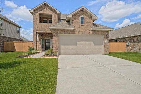 New construction Single-Family house 520 Long Branch Drive, Angleton, TX 77535 The Berkeley- photo 0