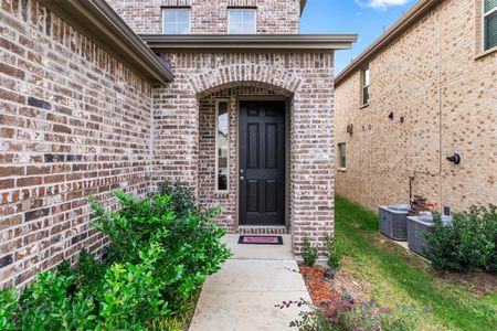 Property entrance with cooling unit