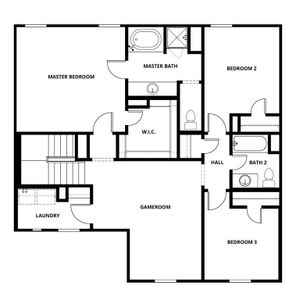 The Springs Floor Plan second floor.