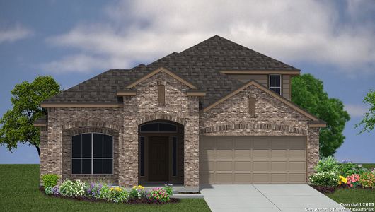 New construction Single-Family house 14032 Brazos Cove Drive, San Antonio, TX 78253 The Hondo- photo 0