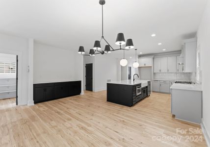 Dining area open to the kitchen and living room