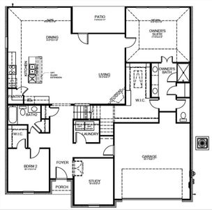 New construction Single-Family house 1430 Golden Meadow Drive, Van Alstyne, TX 75495 Kensington D- photo 1 1