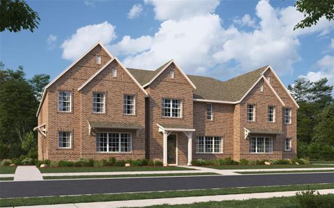 Architectural elements that create fantastic curb appeal are a signature design elemanet of our homes in Trinity Falls!