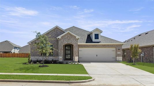 New construction Single-Family house 2100 Sesaro Drive, Aubrey, TX 76227 Basswood II U- photo 0