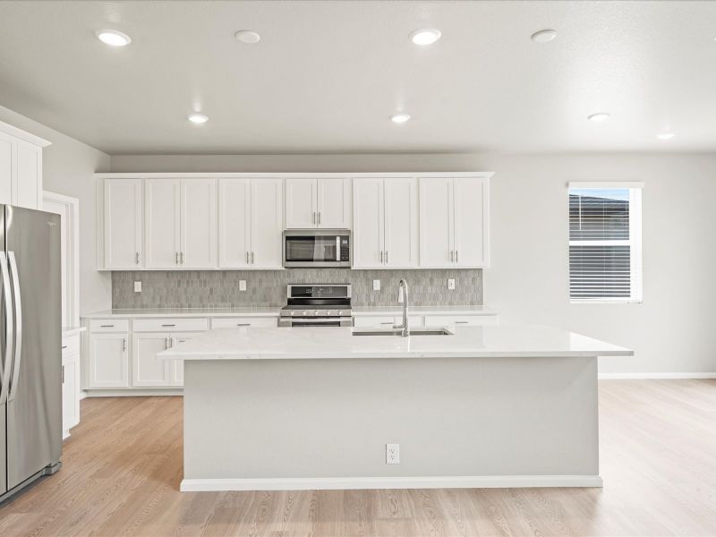 Fraser floorplan interior image taken at a Meritage Homes community in Northern Colorado.