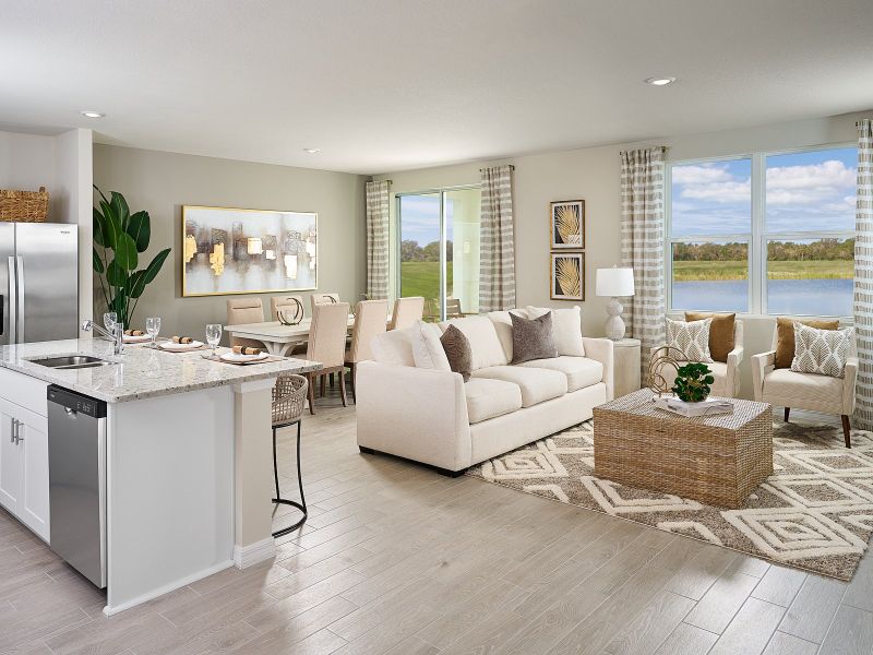 Great Room modeled at Magnolia Bay.