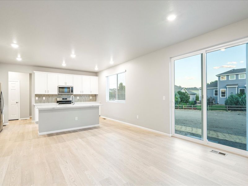 Berthoud floorplan interior image taken at Poudre Heights, a Meritage Homes community in Windsor, CO.