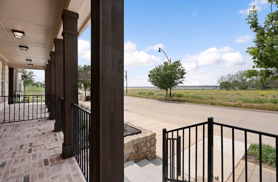 Townhome Building Porch View