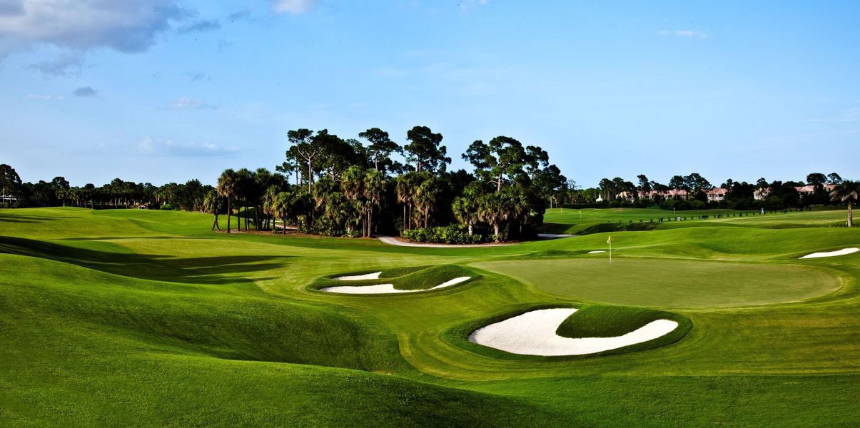 The Ryder Course is one of three championship course next door at PGA Golf Club