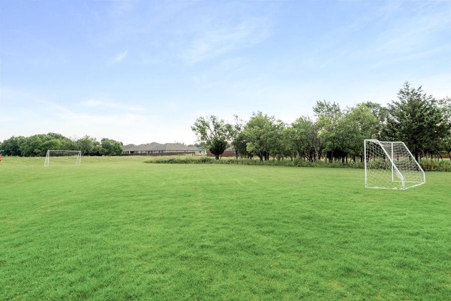 Star Ranch Soccer Field. New Homes in Godley, TX