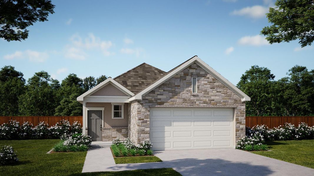 Elevation G | Rebecca at Village at Manor Commons in Manor, TX by Landsea Homes