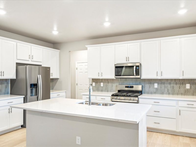 Berthoud floorplan interior image taken at Poudre Heights, a Meritage Homes community in Windsor, CO.