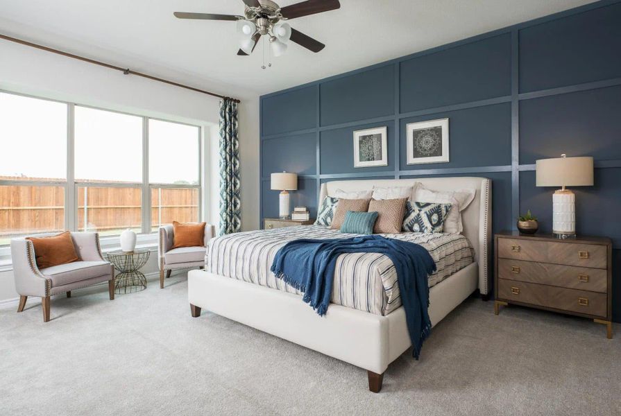 Primary Bedroom | Concept 2533 at Mockingbird Hills in Joshua, TX by Landsea Homes