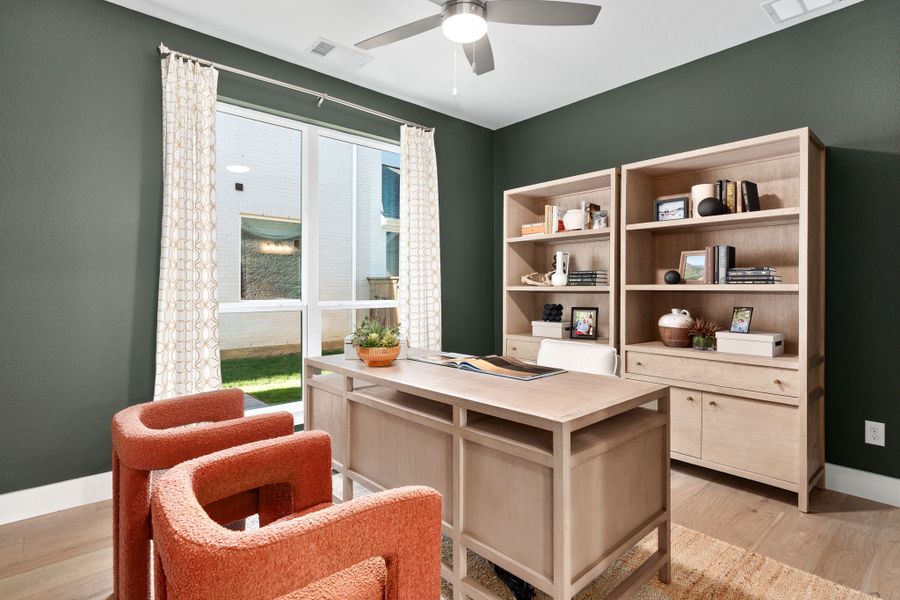 Plan 1146 Home Office - Mosaic 50s Model - Photo by American Legend Homes