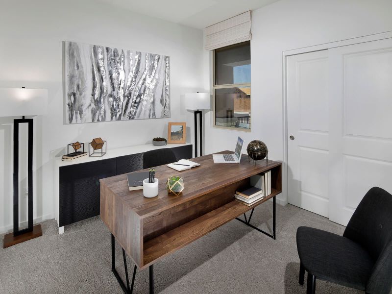 Working from home is made comfortable with the spacious Bennett floorplan.