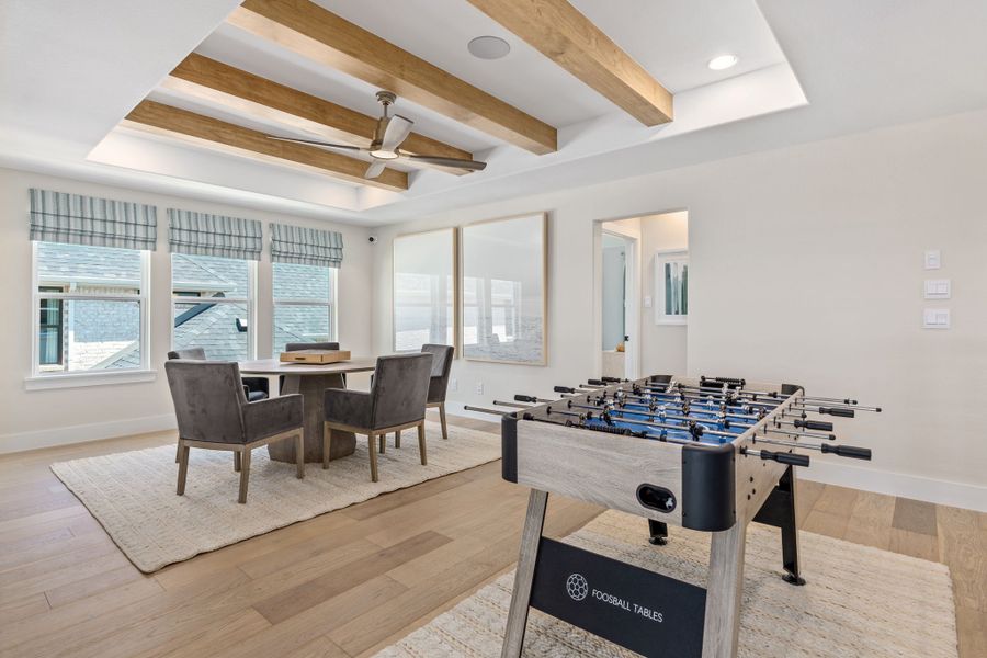 Plan 1640 Game Room - Mosaic 60s Model - Photo by American Legend Homes