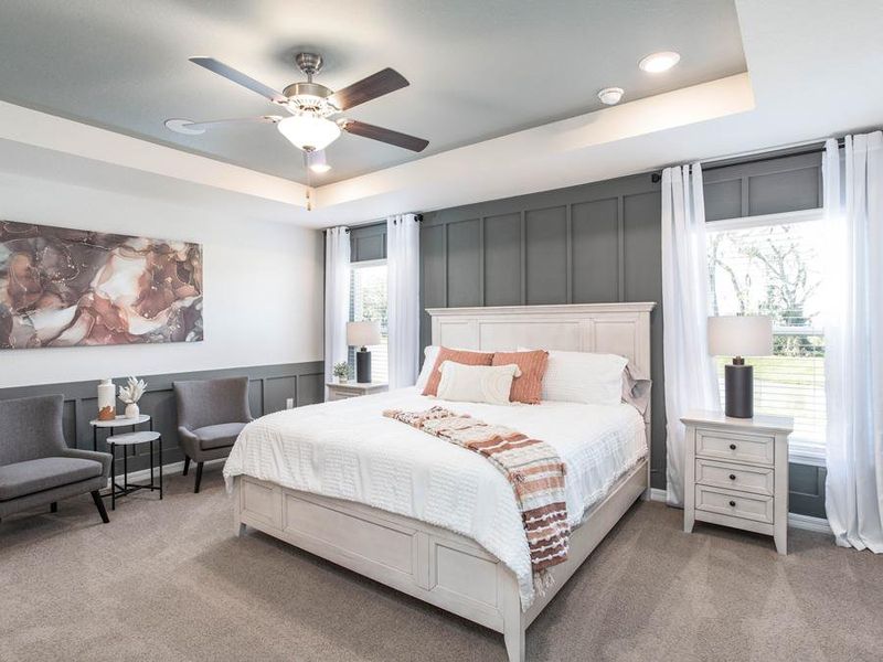 At days end, retreat to relaxation in your luxurious owner`s suite - Serendipity model home in Zephyrhills